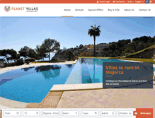 Tablet Screenshot of planetvillas.com